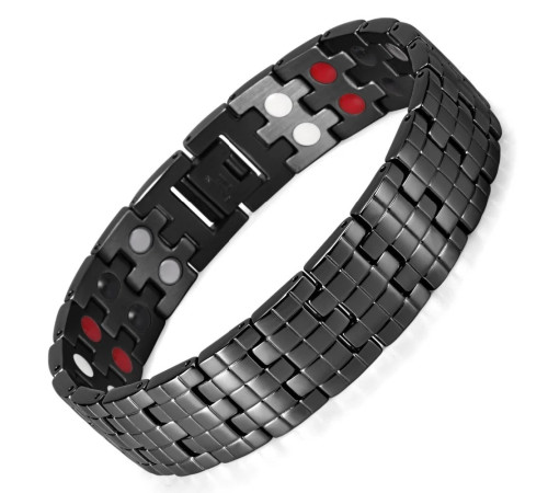 Чоловічий титановий магнітний з турмаліном ік і германієм браслет Тяшини 5в1