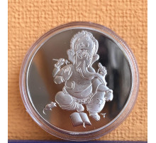 Монета Ганеша срібна