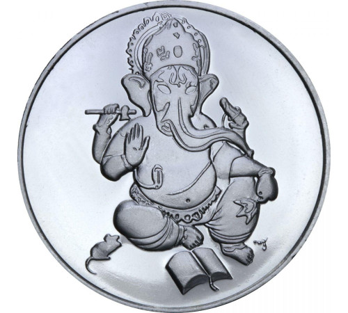 Монета Ганеша срібна
