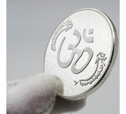 Монета Ганеша срібна