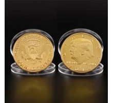 Монета в гаманець Дональд Трамп позолочений президент США