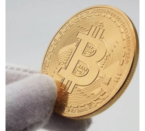 Монета Біткоїн сувенірна