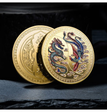 Монета Дракон і Фенікс Інь і Ян