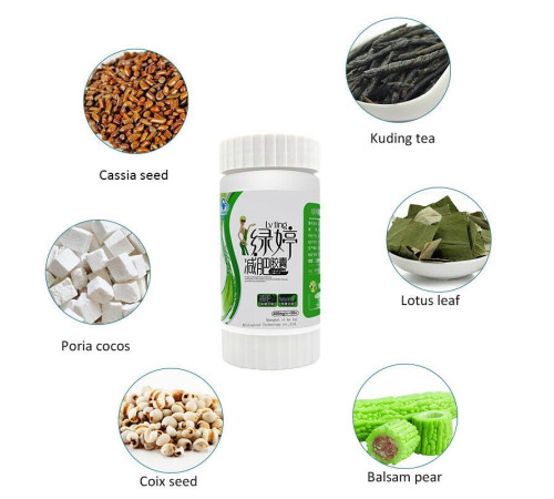 Натуральні капсули для зниження ваги Lv Ting Slimming Capsule — 60 капсул