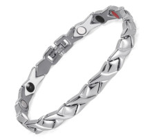 Турмаліновий магнітний браслет сильвер 5в1 Вековий Схід