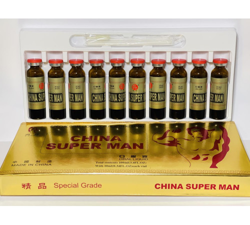 Еліксир рідкий Super Man для зміцнення чоловічого здоров'я 10х10 мл