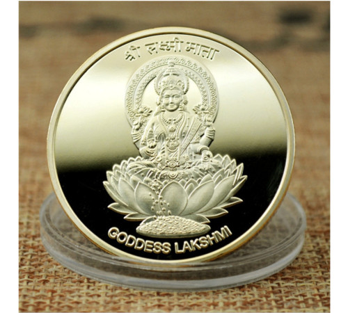 Монета Лакшмі для приваблення для удачі та багатства