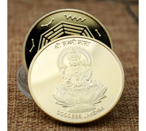 Монета Лакшмі для приваблення для удачі та багатства