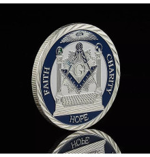 Масонська монета Токена Багатство Віра Надія трепет