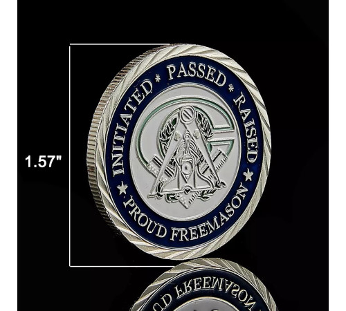 Масонська монета Токена Багатство Віра Надія трепет