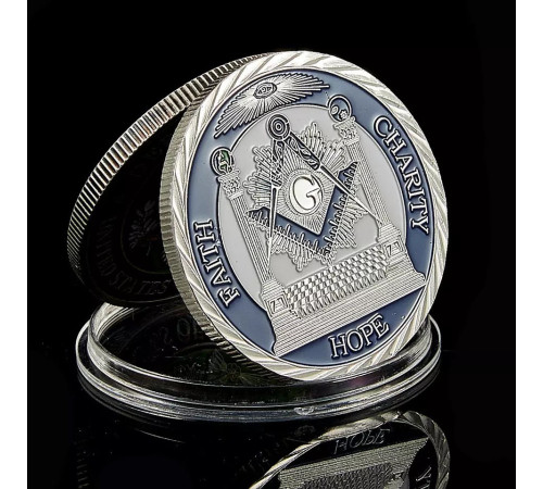 Масонська монета Токена Багатство Віра Надія трепет