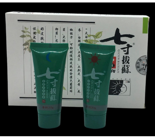 Мазь День і ніч "Цикун Баксіан" (QiCun BaXian) у разі дерматиту, екземи та псоріазу (день і ніч)