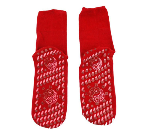 Турмалінові шкарпетки червоні з біофотонами (Інь-Янь)