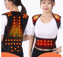 Турмаліновий самонагрівний фіксатор для спини, терапевтичний пояс для корекції постави, хребта