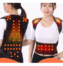 Турмаліновий самонагрівний фіксатор для спини, терапевтичний пояс для корекції постави, хребта
