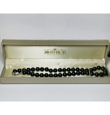 Перлисте намисто Хайнань темно-зелені чорні перли