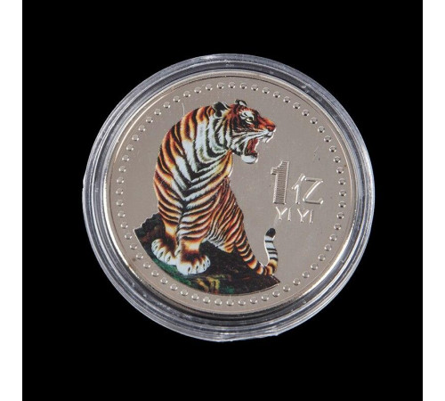 Золота монета Тигр Багатство