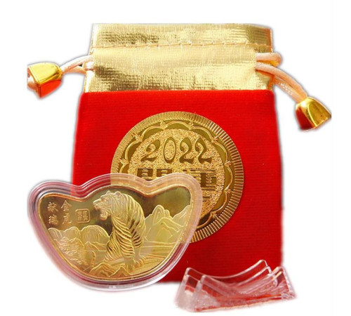 Монета Золотий Тигр для великого багатства та удачі