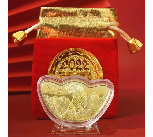 Монета Золотий Тигр для великого багатства та удачі