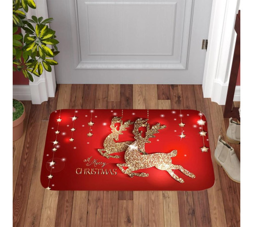 Різдвяний дверний килимок для удачі
