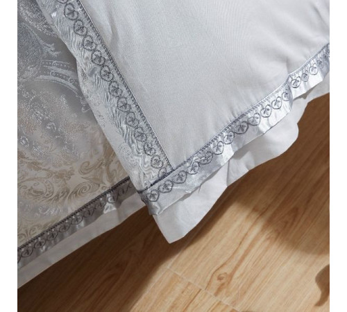 Турмалінова шовкова постільна білизна зі срібною ниткою Вековий Схід