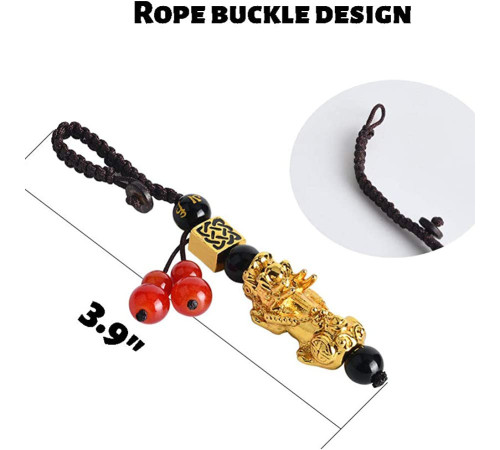 Брелок для ключів Підвіска Пі Яо для ключів від автомобіля для залучення удачі багатства