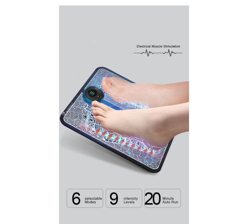 Турмаліновий електричний масажний килимок для ніг