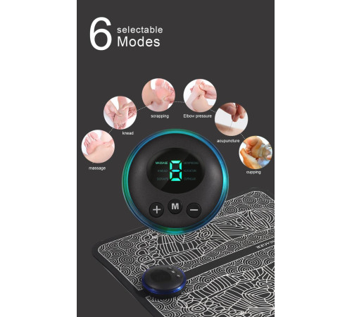 Турмаліновий електричний масажний килимок для ніг