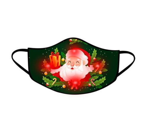 Світлодіодна Різдвяна маска світильник маска для чоловіків і жінок багаторазова