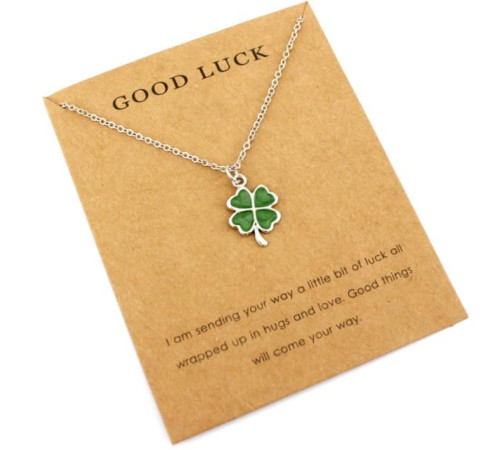 Підвіска щасливого Чотирилистного конюшина на удачу