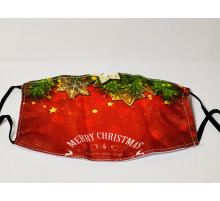 Турмалінова Новорічна захисна маска Merry Christmas