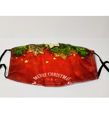 Турмалінова Новорічна захисна маска Merry Christmas