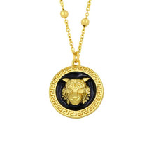 Золота підвіска Тигр Cartier AAA кубічний циркон