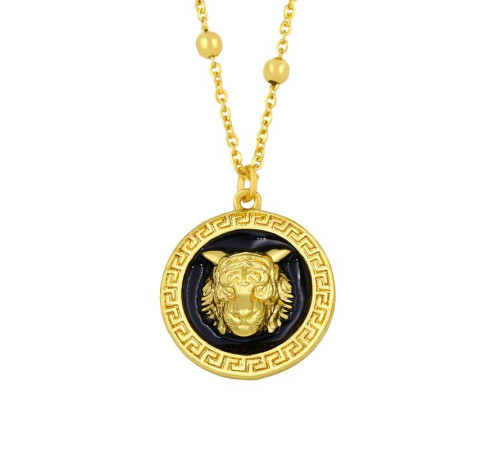 Золота підвіска Тигр Cartier AAA кубічний циркон