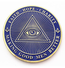 Масонська монета багатства Всесвітнього життя