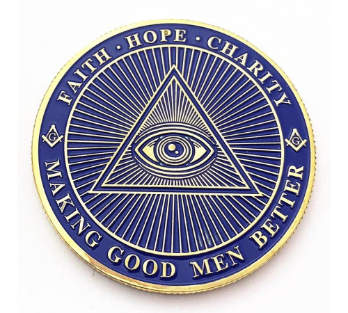 Масонська монета багатства Всесвітнього життя