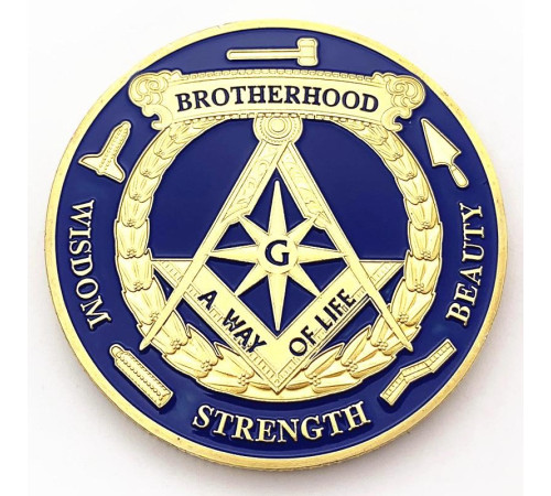 Масонська монета багатства Всесвітнього життя