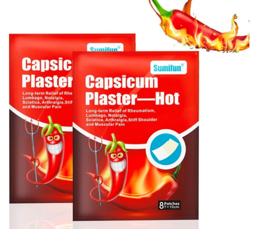 Пластир перцевий у разі симптомів ангіни, гаймориту, синуситу, отиту та бронхіту Вековий Схід