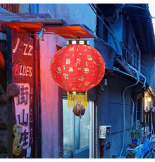 Китайські ліхтарі, водостійкі футуття довголіття, процвітання і достаток 1 шт.