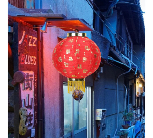 Китайські ліхтарі, водостійкі футуття довголіття, процвітання і достаток 1 шт.