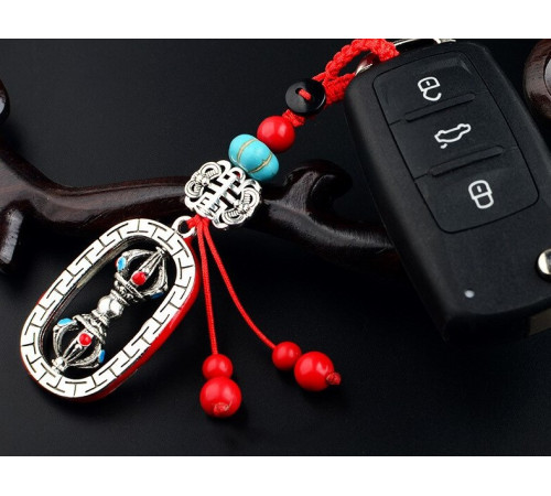 Срібний Брелок Дордже Ваджра захист і підтримка Всесвіту