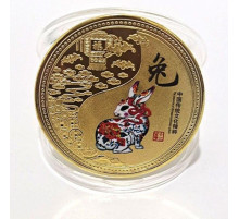 Золота монета Кролика для захисту, сили, грошей і зосередженості