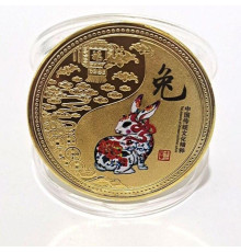 Золота монета Кролика для захисту, сили, грошей і зосередженості