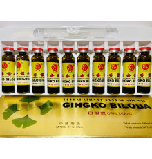 Гінкго білоба, кордицепс женьшень і маточне молочко 10x10 мл рідка формула