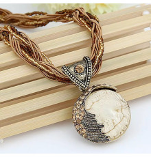 Турмалінове намисто з бісером золотий Вековий Схід