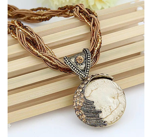 Турмалінове намисто з бісером золотий Вековий Схід