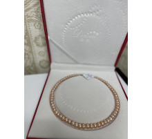 Перлове намисто з персикових золотих перлин для багатства та удачі Малайзія