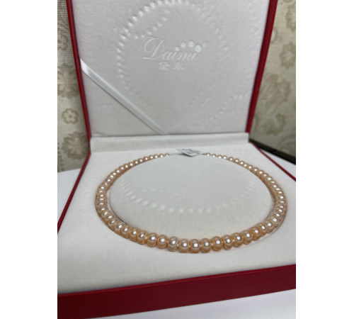 Перлове намисто з персикових золотих перлин для багатства та удачі Малайзія