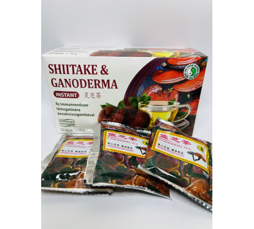Чай Ганодерма рейші та Шиїтаке розчинний збільшує витривалість і імуномодулятор 20 штук