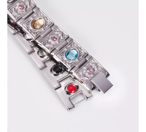 Магнітний браслет Вековий Схід Сільвер 4в1